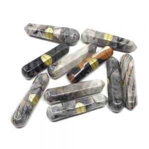 Picasso Jasper Wands pack of 10 Polished Crystals bulk crystal wands