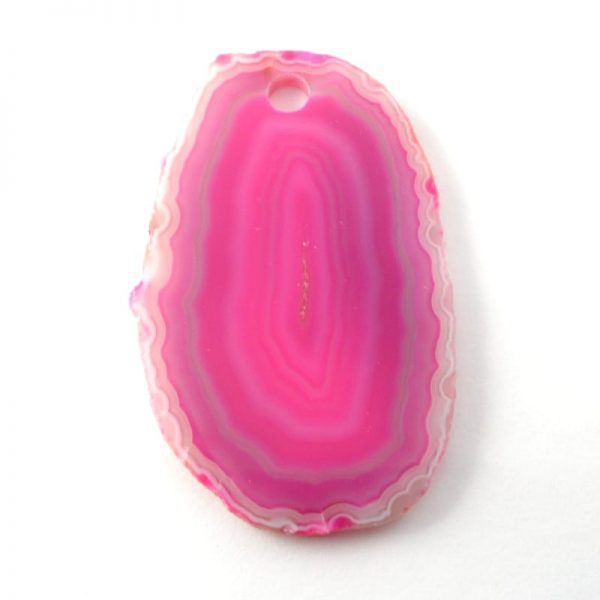 Agate Slice, Pink, drilled Agate Products agate