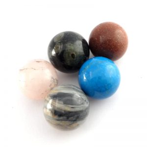Mixed Small Spheres Polished Crystals 20mm sphere