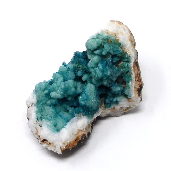 Moroccan Geode Teal All Raw Crystals dyed geode