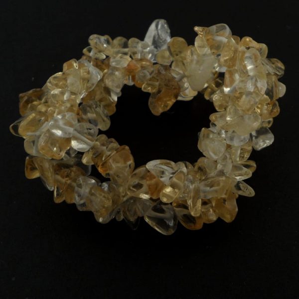 Citrine Triple Strand Chip Bracelet All Crystal Jewelry bracelet