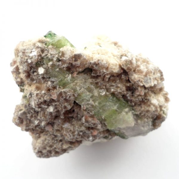 Tourmaline, Green and Lepidolite on Quartz All Raw Crystals green tourmaline