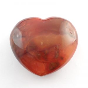 Carnelian Heart Polished Crystals carnelian