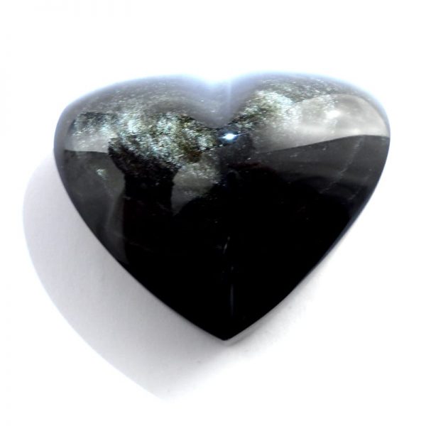 Obsidian, Sheen Heart All Polished Crystals heart