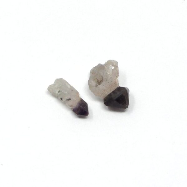 Brandberg Quartz and Amethyst Sceptre All Raw Crystals amethyst