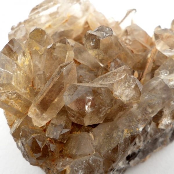 Smoky Quartz Cluster with Rutile Inclusions All Raw Crystals Rutile