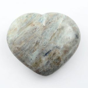 Kyanite, Blue/Green Heart Polished Crystals blue green kyanite