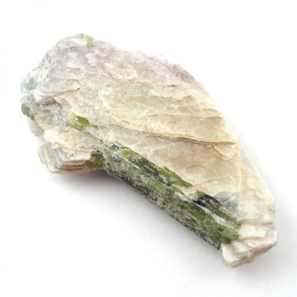 Mica, Lepidolite, and Green Tourmaline Specimen All Raw Crystals green tourmaline
