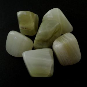 Onyx, Marble, tumbled, 4oz Tumbled Stones green onyx