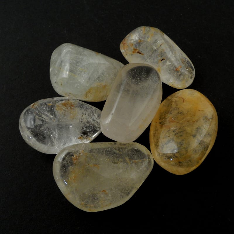 Silver Topaz Tumbled Stones For Sale