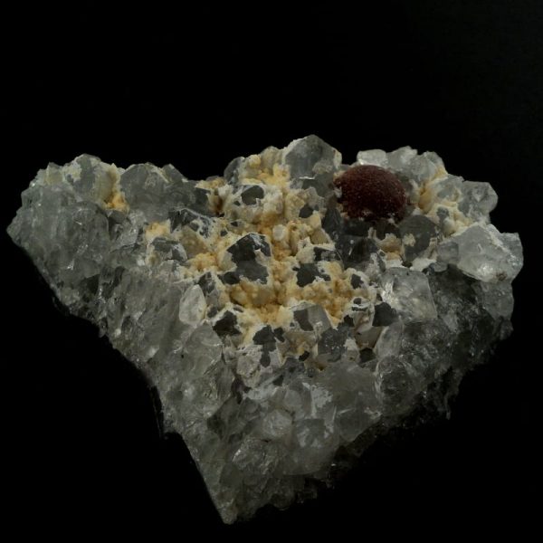 Fluorite, Gyrolite, and Corundum Specimen All Raw Crystals corundum