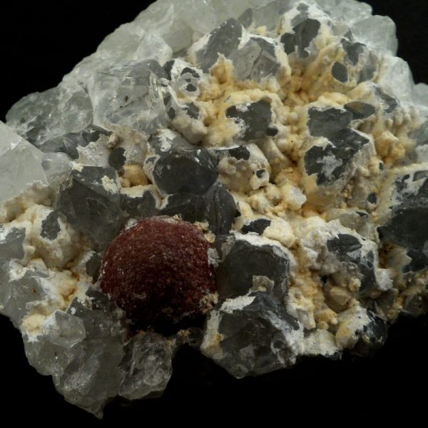 Fluorite, Gyrolite, and Corundum Specimen All Raw Crystals corundum