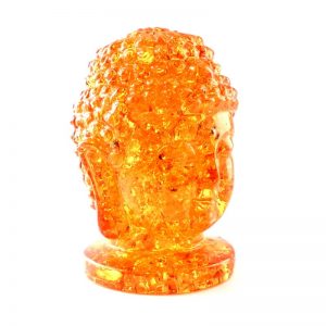 Amber Buddha Head, Reconstituted All Specialty Items amber
