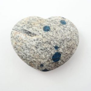 K2, Azurite in Granite, Heart All Polished Crystals azurite