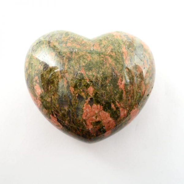 Unakite 45mm Heart All Polished Crystals heart