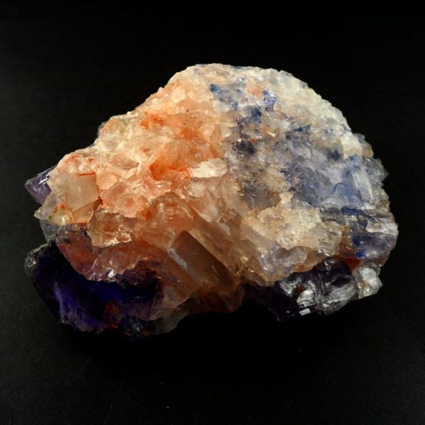 Halite, Blue and Lavender on Matrix All Raw Crystals blue halite