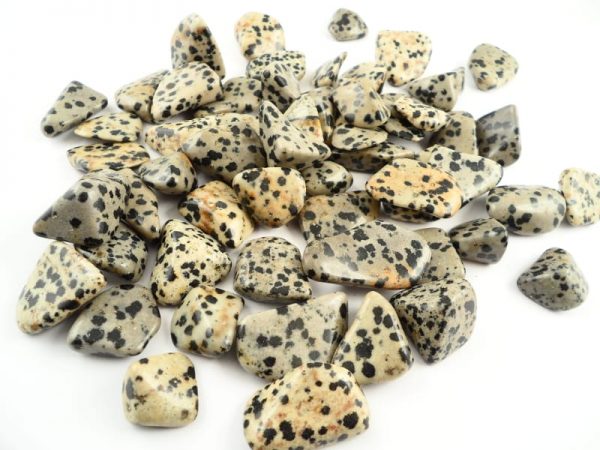 Dalmatian Stone, tumbled, 8oz All Tumbled Stones dalmatian stone