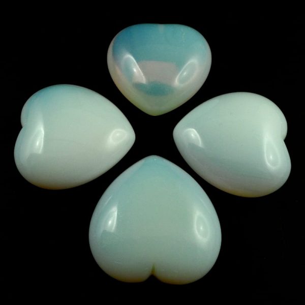 Opalite Heart 45mm All Polished Crystals heart