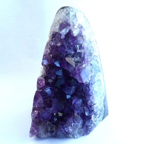 Amethyst Cluster, Part Polished Stand Up All Raw Crystals amethyst
