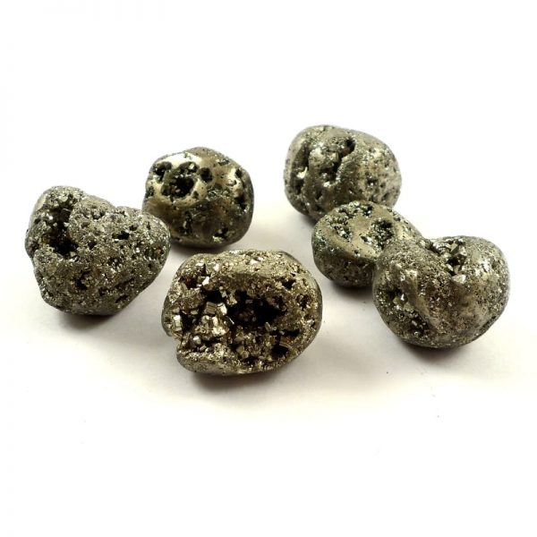 Pyrite, tumbled, 4oz All Tumbled Stones pyrite