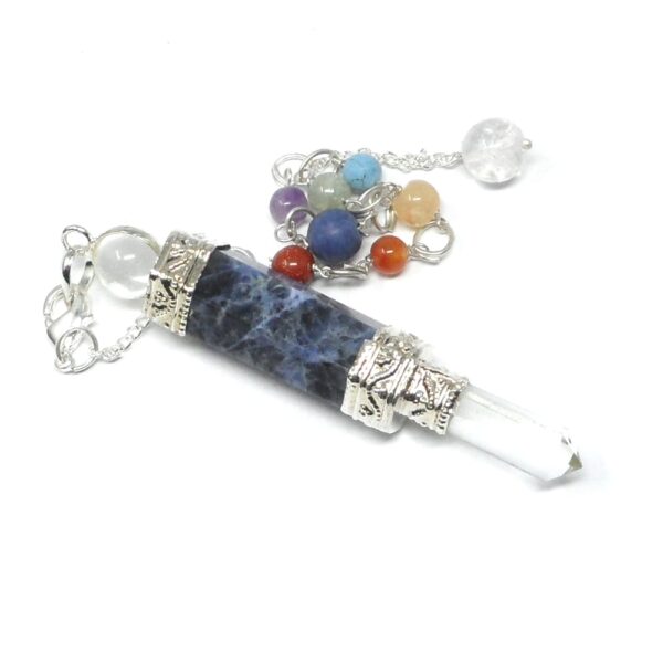 Sodalite Pendulum w Chakra Chip Bracelet All Crystal Jewelry bracelet