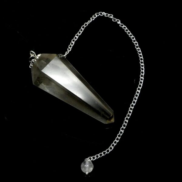 Smoky Quartz Six Sided Point Pendulum All Specialty Items crystal pendulum
