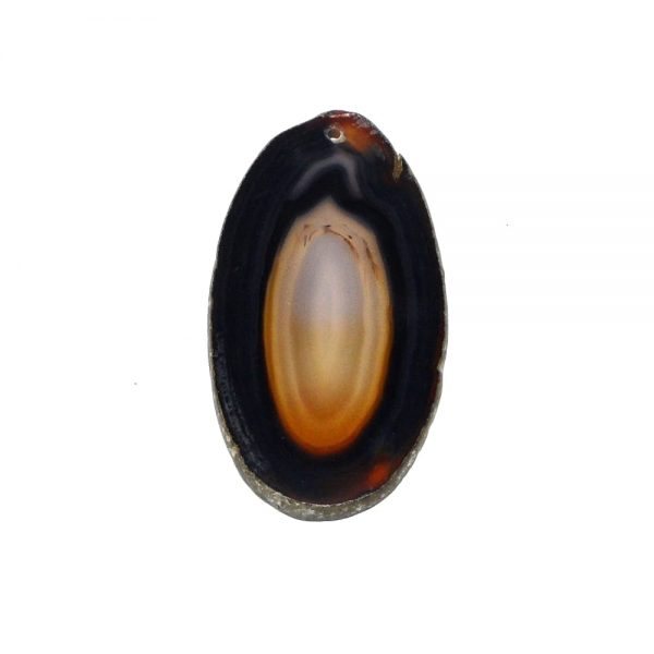 Drilled Agate Slice Black Agate Products agate
