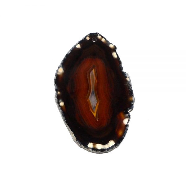 Drilled Agate Slice Black Agate Products agate