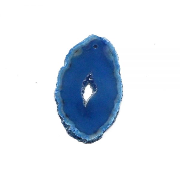 Drilled Agate Slice Blue Agate Products agate