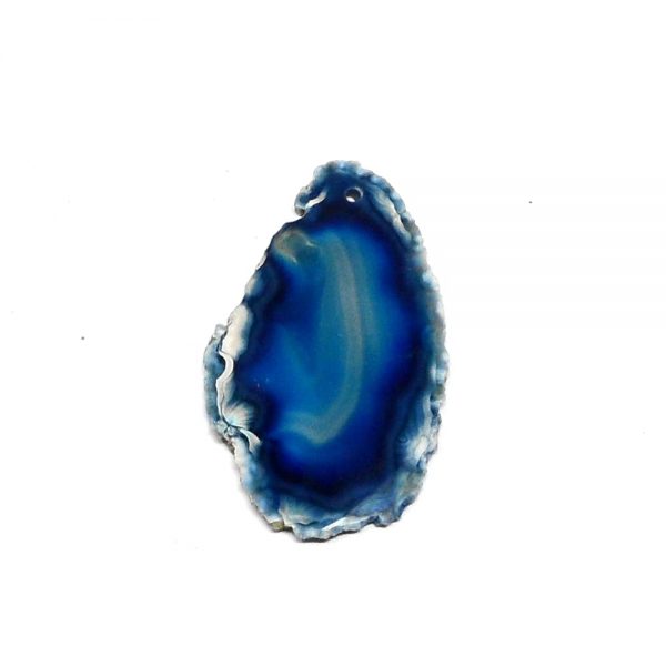 Drilled Agate Slice Blue Agate Products agate