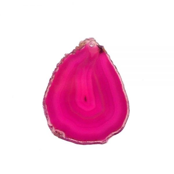 Drilled Agate Slice Pink Agate Products agate