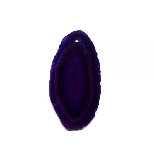 Drilled Agate Slice Purple Agate Products agate
