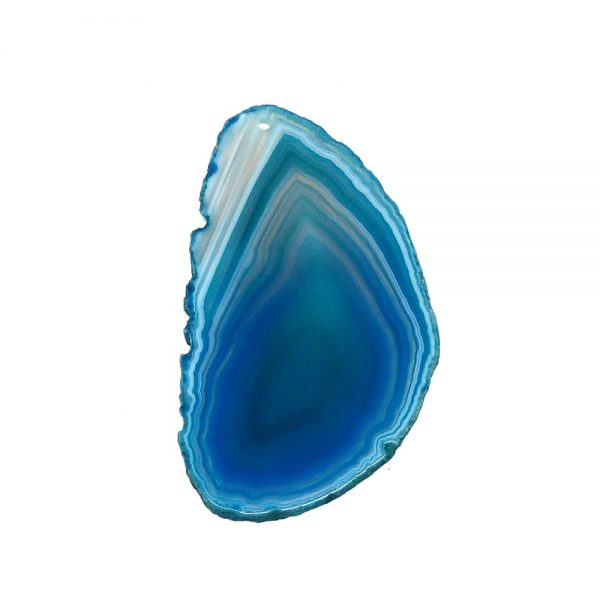 Teal Thin Agate Slice Agate Products agate