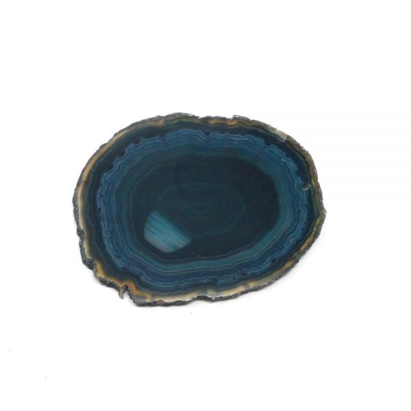 Drilled Teal Agate Slice Agate Products agate