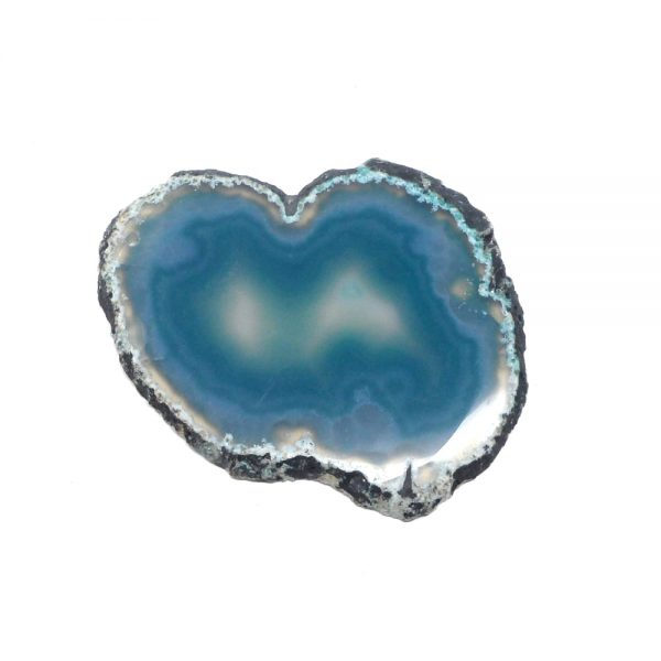 Drilled Teal Agate Slice Agate Products agate