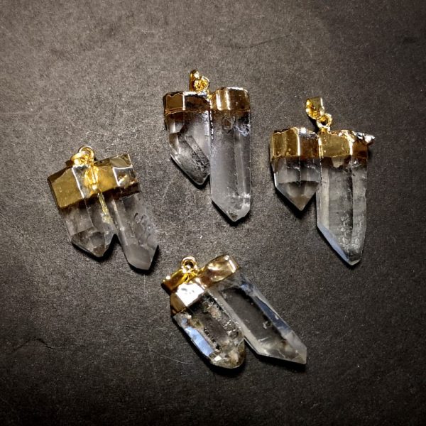 Quartz Double Point Pendant All Crystal Jewelry double point