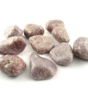 Lepidolite, tumbled, lg, 8oz Tumbled Stones lepidolite