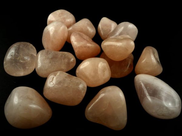Quartz, Rose, lg, tumbled, 16oz All Tumbled Stones rose quartz