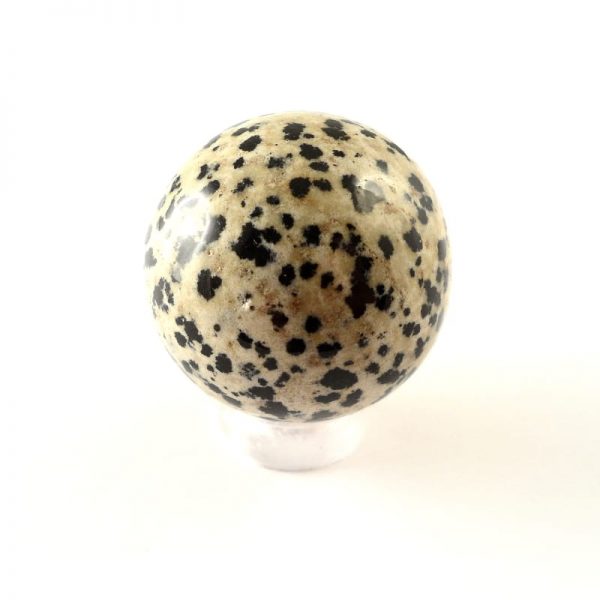 Jasper, Dalmatian, Sphere, 30mm All Polished Crystals dalmation jasper