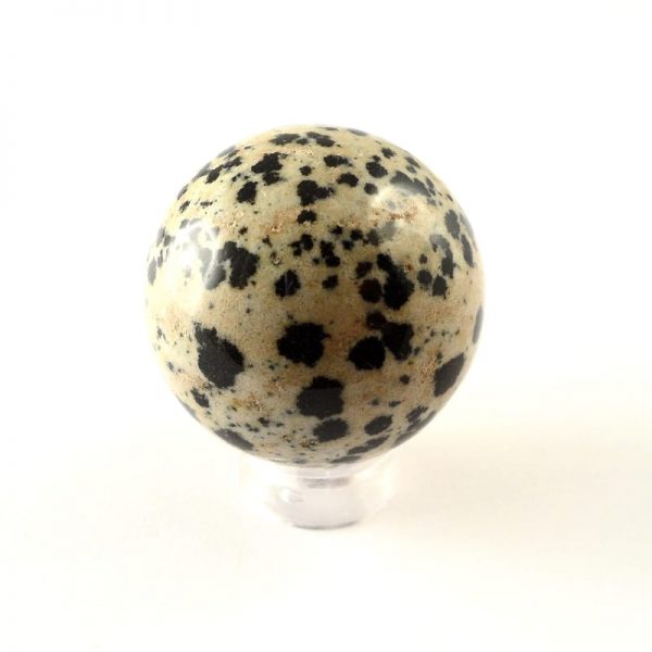 Jasper, Dalmatian, Sphere, 30mm All Polished Crystals dalmation jasper