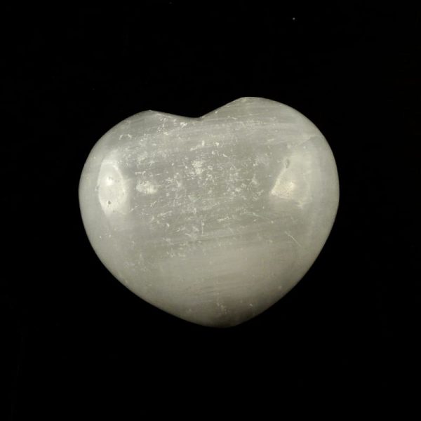 Selenite Puffy Heart All Polished Crystals cleansing heart