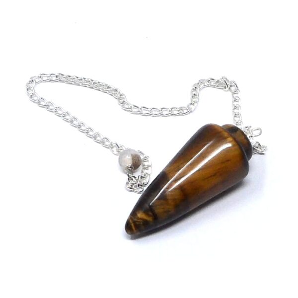 Tiger Eye Rounded Point Pendulum All Specialty Items crystal pendulum