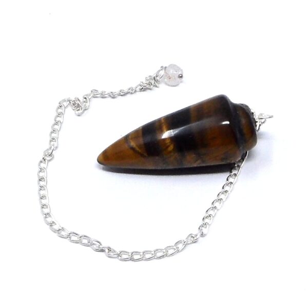 Tiger Eye Rounded Point Pendulum All Specialty Items crystal pendulum