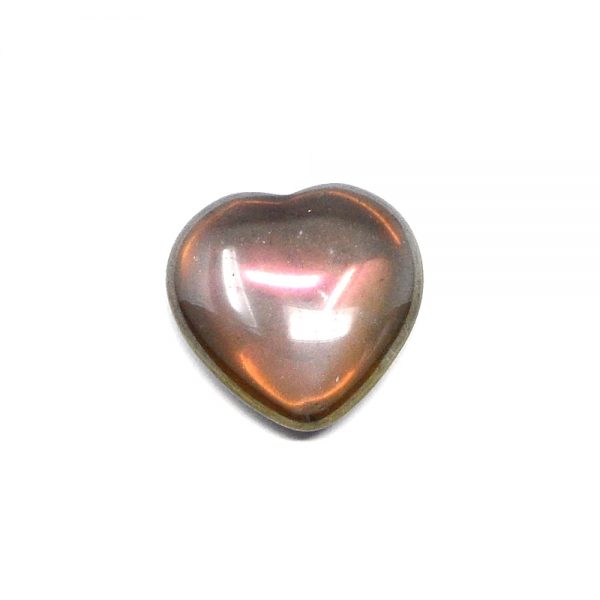 Rainbow Aura Quartz Heart All Polished Crystals aura quartz
