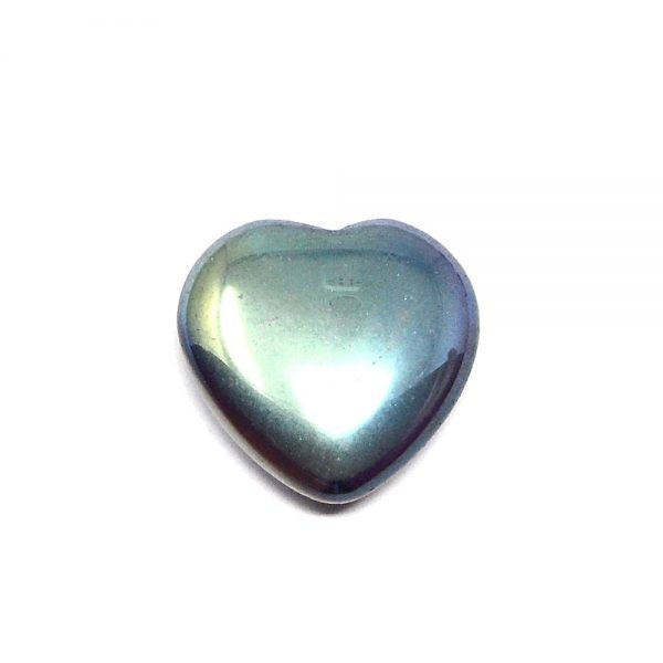 Rainbow Aura Quartz Heart All Polished Crystals aura quartz