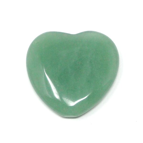 Green Aventurine Flat Heart 45mm All Polished Crystals aventurine