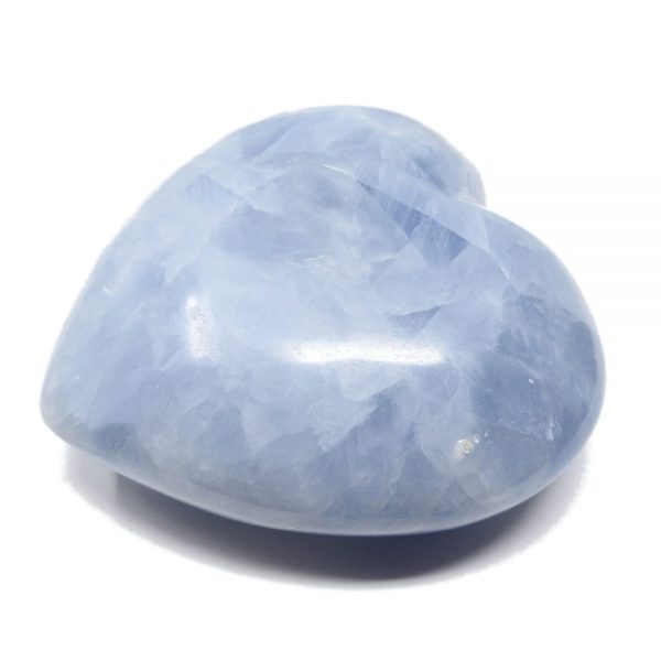 Blue Calcite Heart All Polished Crystals blue calcite