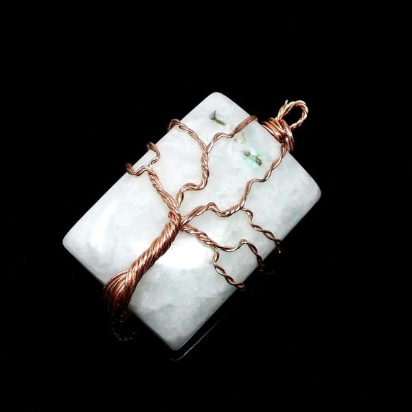 Rainbow Moonstone & Copper Pendant All Crystal Jewelry copper