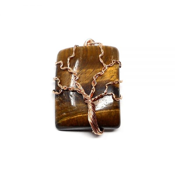 Tiger Eye & Copper Pendant All Crystal Jewelry copper