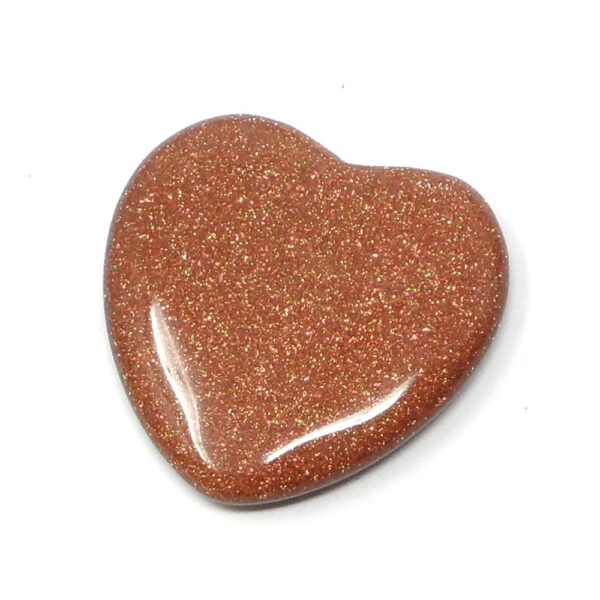 Goldstone Flat Heart 45mm All Polished Crystals crystal heart